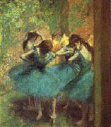 Edgar Degas Dancers in Blue Norge oil painting reproduction